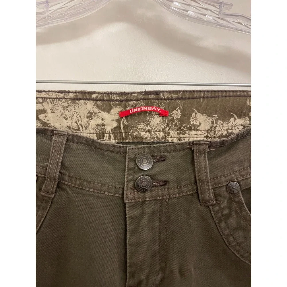 Vintage Y2K Union Bay‎ Brown Bootcut Pants Streetwear Grunge